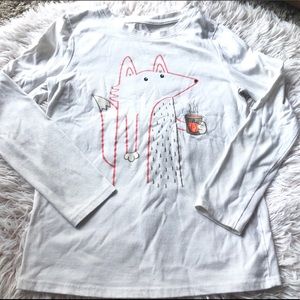 Fox with Pumpkin Spice Latte
Cream graphic tee